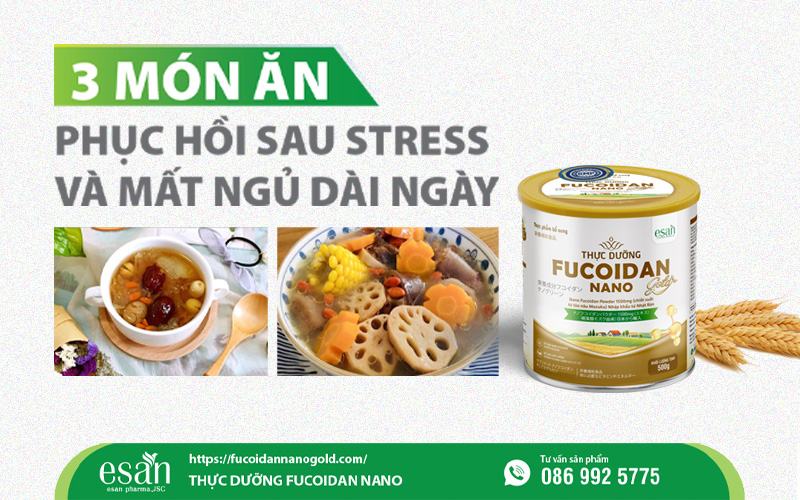 3 món ăn phục hồi sau stress và mất ngủ dài ngày