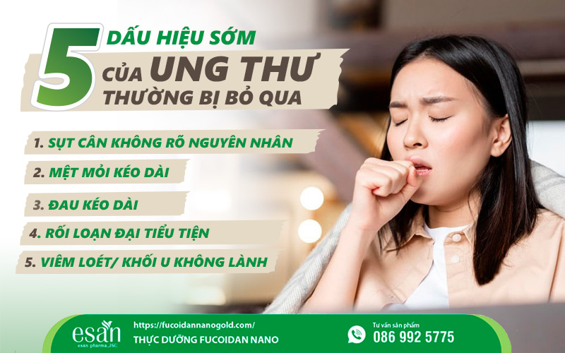5 dấu hiệu sớm của ung thư thường bị bỏ qua - Bạn có mắc phải không?