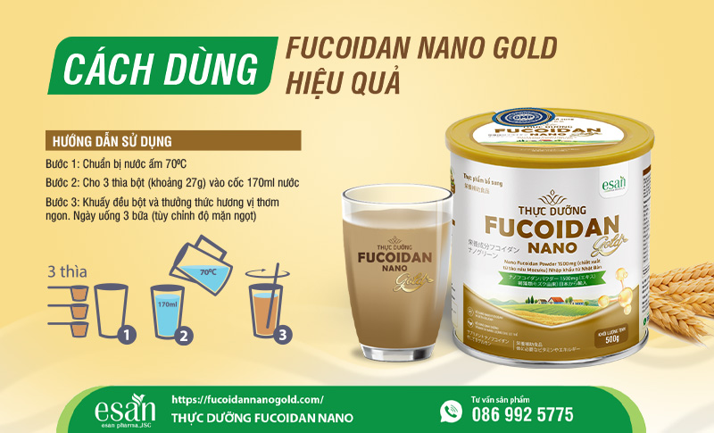 Fucoidan Nano Gold – Cách dùng hiệu quả để phát huy tối đa công dụng