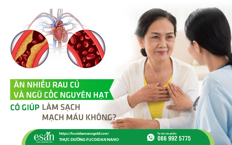 Ăn nhiều rau củ và ngũ cốc nguyên hạt có giúp làm sạch mạch máu không?