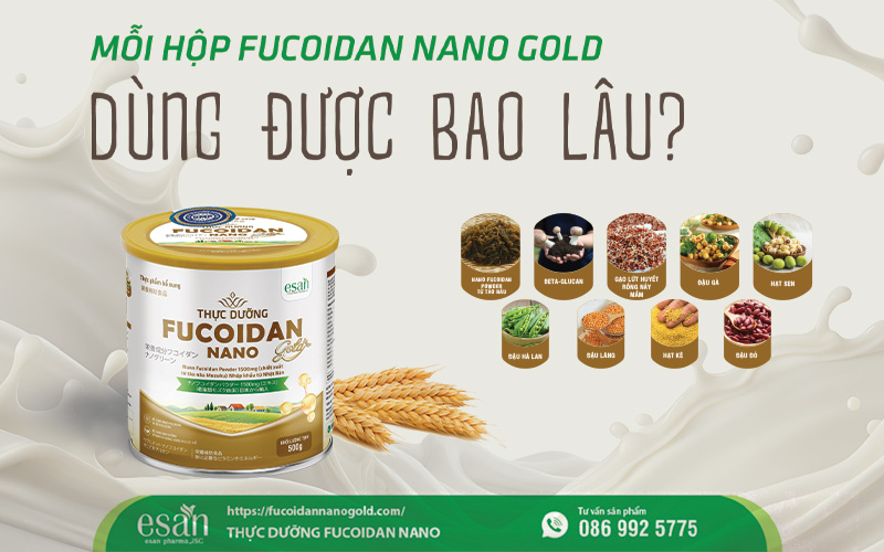 Mỗi hộp Fucoidan Nano Gold dùng được bao lâu?