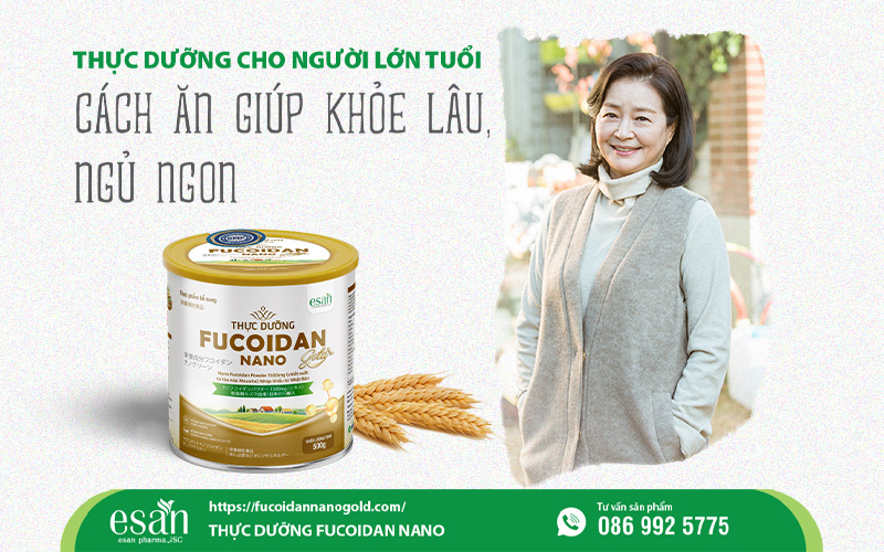 Thực dưỡng cho người lớn tuổi – Cách ăn giúp khỏe lâu, ngủ ngon