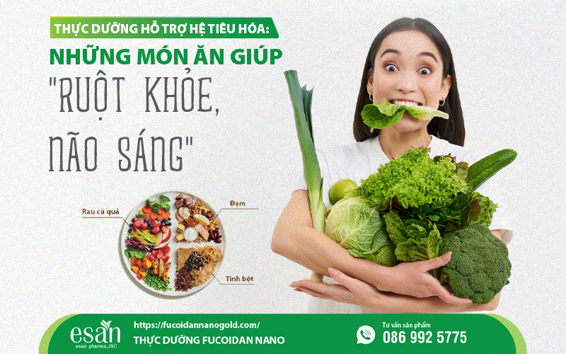 Thực dưỡng hỗ trợ hệ tiêu hóa: Những món ăn giúp "ruột khỏe, não sáng"